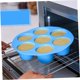 thumbnail image 3 of Bandeja de silicona para panqueques de 4 piezas, 2 moldes para pasteles plegables de siete agujeros + 2 cepillos de aceite, placa para panqueques antiadherente, molde para pastel de freidora de aire, 3 of 6