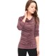 thumbnail image 2 of Top acanalado con botones y mangas largas Allegra K rojo M, 2 of 6