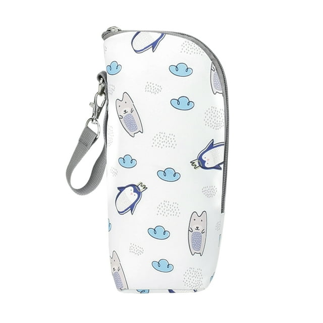 Bolsa calentador de biberones multifuncional, calentador de biberones para bebés, mantiene la temperatura de la leche del bebé, para compras en Blanco de dibujos animados Sunnimix calentador de botellas