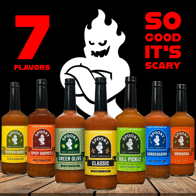 Spooky Craft Cocktails Dill Pickle All-Natural Bloody Mary Mix, 32