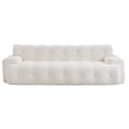 thumbnail image 5 of 3-Seater Sofa, Cloud Couch, Button Tufted Upholstered Sofa with High-Density Foam, No Assembly Required Compression Sofa for Living Room or Apartment in White (Snow White), 5 of 6