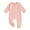 Pink, variant on Bagilaanoe Newborn Baby Boys Girls One-pieces Long Sleeve Footie Jumpsuit 3M 6M Infant Zip Up Romper Casual Clothing