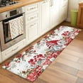 thumbnail image 3 of Red Floral Valentine's Day Kitchen Runner Rug 2x6 Washable Runners for Hallway Non Slip Gnomes Botanical Gifts Farmhouse Large Area Rug Indoor Floor Carpet for Bathroom Laundry Entryway Bedroom, 3 of 8
