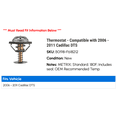 thumbnail image 2 of Thermostat - Compatible with 2006 - 2011 Cadillac DTS 2007 2008 2009 2010, 2 of 2