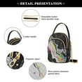 thumbnail image 4 of FORMRS Crossbody Bag for Women Quilted Travel Shoulder Cell Phone Purse with Chain Strap Handbag, Colorful White, 4 of 7