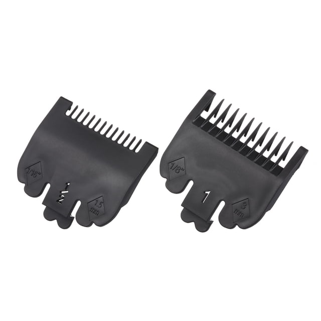 Amdohai 2PCS Cutting Guide Comb Hairdressing Tool 1.5mm 3mm Set Colorful Limit Comb Set Compatible with WAHL Electric Hair