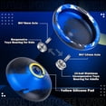 thumbnail image 4 of Paquete de 2 yoyos Magicyoyo que no responde, V10, negro, azul y plástico, responsivo, yo yo K1 degradado para niños y principiantes, yoyó de metal V10 para adultos con 12 cuerdas, funda Yoyo, 4 of 7
