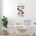 thumbnail image 2 of Americanflat Hanging Photo Display with Five 23" Metal Chains - 30" Long Board Clips Included Photo Display - Black, 2 of 8