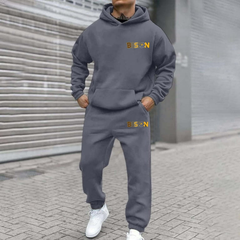 Men's Tracksuits Sweatsuits for Men Track Suits Piece Set Active