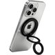 thumbnail image 1 of wonima11 Magnetic Phone Ring MagSafe Phone Grip, Magnetic Cell Phone Stand Holder Finger Ring [Super Magnet] [360° Rotation] [Double Bracket] - Black 2025 New, 1 of 1