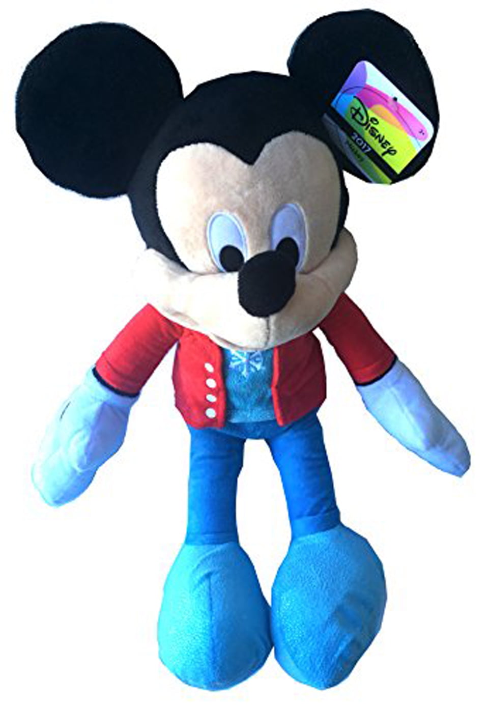 Just Play Large Disney Mickey Plush 23' Blue Snowflake Outfit 2017