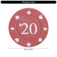 thumbnail image 5 of Necvior 100Pcs Casino Poker Chip Roulettes Game Bingo Chip Counting Counter Poker Chip, 5 of 10