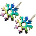 thumbnail image 1 of Wrench 18-in-1 Snowflake Multi-Tool Stainless Steel Multitool Card Combination Portable Outdoor Snowflake Wrench Cool Gadgets Gift, 1 of 7