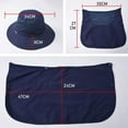 thumbnail image 3 of Chapeau de Soleil pour Hommes Protection UV Été SPF Chapeau de Pêche pour Pêche Randonnée Jardin Safari Plage, 3 of 5