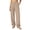 Khaki, variant on ctdiral Womens High Waist Dress Pants Solid Color Wide Leg Pants Loose Fit Straight Trousers with Pockets Summer Elegant Business Office Slacks Black S