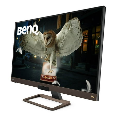 BenQ - EW3280U 32" 4K Monitor | IPS | Multi Media with HDMI HDR Eye-Care Integrated Speakers and Custom Audio Modes - Black/Metallic Brown