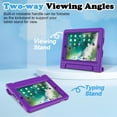 thumbnail image 4 of SUPNICE Kids Case with Screen Protector for iPad 9.7 Inch 2018/2017, Shockproof Convertible Handle Stand Kids Case for iPad 9.7 2017/2018 (iPad 5th and 6th Generation),iPad Air 2, Purple, 4 of 7