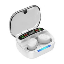 QTOCIO Bluetooth Headphones, Wireless Bluetooth Earphones Are Not In The Ear, Clip Type, And Sport Digital Display Dual Earphones