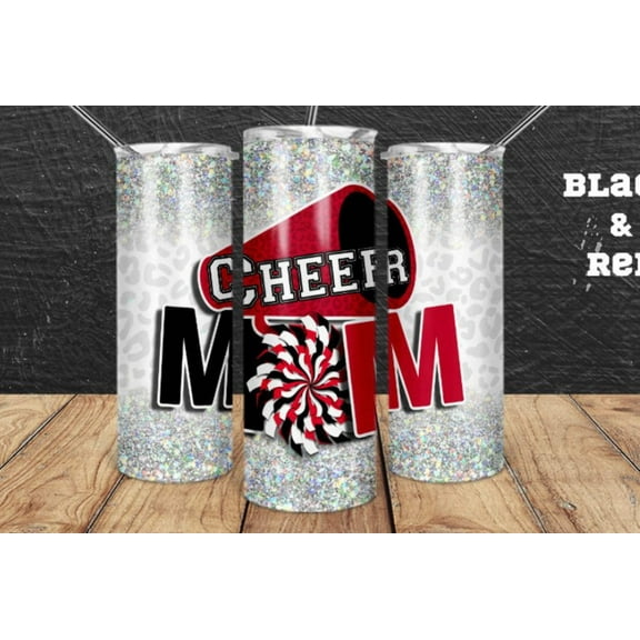 20oz Stainless Steel Cheer Mom Tumbler