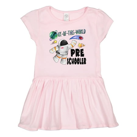 

Inktastic Out of This World Preschooler Astronaut in Space Gift Toddler Girl Dress