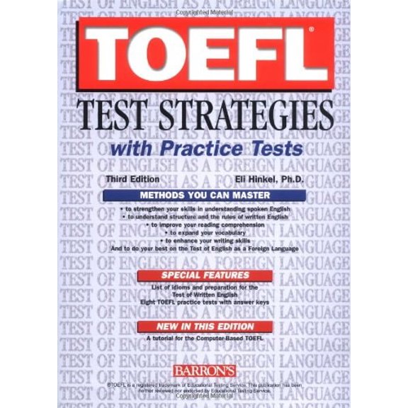 Pre-Owned TOEFL Test Strategies with Practice Tests (Edition 3) (Paperback)
