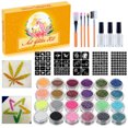thumbnail image 1 of Glitter  Set For Kids Temporary Glitter  Make Up Kit Glitter  Set Glitter  Set For Kids 24 Color Temporary Glitter  Make Up Kit For Festivals Parties Games DIY Decorations, 1 of 8