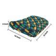 thumbnail image 5 of Geometric Lumbar Pillow, Teenage Pattern with Lines and Circles Bold Colorful Shapes Retro Modern Style, Soft Back Cushion for Office Chairs with Adjustable Straps, 14" x 13", Multicolor, by Ambesonne, 5 of 7