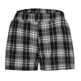 thumbnail image 4 of Summer Hot Short Pants Womens Trendy Elastic Waistband Trendy Plaid Shorts Casual Sexy Cotton Pjs Mini Shorts (M, Black), 4 of 6