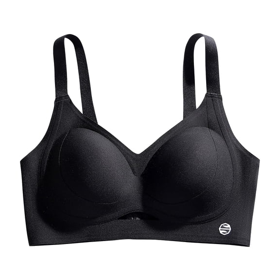 IFNWSV Seamless Lift Push Up Bra for Women, Thin Wire Free Comfort Bra with Soft Support Strips, No Slip T-Shirt Bra