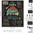 thumbnail image 5 of Gifts for Dad - Dad Birthday Gift - Dad Gifts from Daughter/Son - Birthday Gifts for Dad - Dad Blanket- Gifts for Dad Who Wants Nothing - Best Dad Ever Gifts - Papa/Father Gifts Blanket 50" x 60", 5 of 5