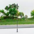 thumbnail image 2 of Fancy 10Pcs Model Railway Train HO OO Scale Lamp Post Street Lights LEDs 104mm Black, 2 of 10