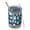 Dark Blue Halloween-2, variant on 12oz Tumblers Dancing Skeletons Halloween Pattern Vacuum Insulated Stainless Steel Travel Tumbler Cups Mug with Lid and Straw for Beer,Coffee,Beverages with Cleaning Brush for Cold & Hot Drinks
