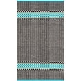 thumbnail image 2 of Safavieh Montauk 4' X 6' Hand Woven Cotton Pile Rug in Turquoise, 2 of 10