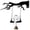 Ghost, variant on Halloween Bat Doorbell Decoration, Acrylic Wall Mounted Bells, Hanging Sign Doorbell for Entrance Hallway Shop Courtyard Cottage Bedroom