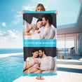 thumbnail image 2 of Custom Photo Beach Towel, Family Photo Pool Towel, Bestie, Anniversary, Valentine's Day Gift, Summer Lovers Gift, Photo Gift for Friends, 2 of 5
