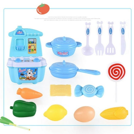 Kitchen Wares Toys for 1-3 Years Old Children to Play Game of Make-Believe Cooking Utensils Toys 21-Piece