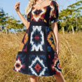 thumbnail image 6 of Womens Casual Dresses Colorful Tie Dye Vortex Short Sleeve Dress Summer Dresses for Women 2025, 6 of 7