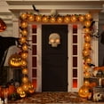 thumbnail image 2 of Qoosea Halloween Pumpkin String Lights, 20 LED 10.5ft 8 Modes Waterproof Orange Halloween Decorations Outdoor Indoor Bedroom Camper Party Decor, 2 of 10
