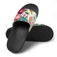 thumbnail image 4 of GZHJMY Stylish Slides for Women Men, Vintage Flower Butterfly Soft Flexible Slip-on Sandals Slippers, 4 of 7