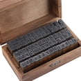 thumbnail image 4 of Alphabet Stamps 70 PCS Vintage Wooden Rubber Letter Number Alphabet Combination Letter Stamp Diary Ablum Wedding Letter Wood Rubber Stamp Set with Vintage Wooden Box Gift (Standard Writing), 4 of 9