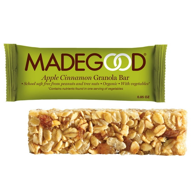MadeGood Apple Cinnamon Granola Bars, 0.85 Oz, 15 Ct
