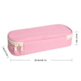 thumbnail image 2 of 2 Pcs Canvas Pencil Pouch Set, for Campus Office Daily Use, Large Capacity Multi-Use Stationery Storage Bag Bundle, 2 of 2