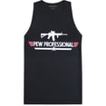 thumbnail image 3 of ShirtBANC Pew Professional Mens Tank Top Military Gun Tee, 3 of 3