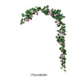 thumbnail image 3 of Corona de rosas trepadoras de 170 cm con hojas, ideal para decoración de interiores y exteriores, fiestas, oficinas y habitaciones., 3 of 5