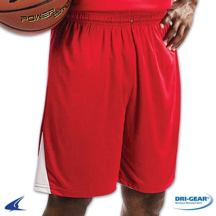 Slam Dunk Reversible Basketball Shorts, Adult 4X-Large, Charcoal and White