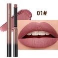 thumbnail image 2 of Lápiz labial mate aterciopelado de 12 colores QIBEST, lápiz labial duradero, lápiz labial color nude, lápiz delineador de labios marrón rojizo, maquillaje, 2 of 5
