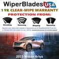 thumbnail image 2 of 2023 Nissan Ariya Beam Wiper Blades Wipers w/1yr Warranty (Set of 3) w/Rear Wiper, 2 of 5