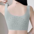thumbnail image 4 of Sports Bras for Women Plus Size M-6X Wirefree Push Up Bralettes Stretchy Pullover Solid Color Breathable Support Lifting Athletic Underwear Bra, 4 of 6