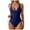 Navy, variant on Gubotare Sexy Swimsuits for Women Women's One Piece Swimsuit Sweetheart Neck Wide Adjustable Straps Ruched Front Keyhole Bathing Suit (Sky Blue,S)