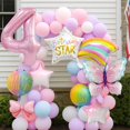 thumbnail image 5 of Set de globos para decoración de cumpleaños, Pink Butterfly Girl, 4 unidades, 5 of 5